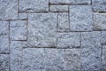 Grey stone polgonal wall with quadrate blocks Royalty Free Stock Photo