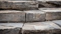 Grey Stone Wall: Ancient Building Facade with Detailed Masonry Design