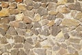 Grey stone wall background. Surface stone wall background. Royalty Free Stock Photo