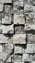 Grey Stone Wall Texture, Close Up of Rough and Uneven Masonry for Design Inspiration Royalty Free Stock Photo