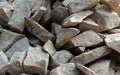 A Pile of grey stones.