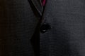 Grey suit with suit button Royalty Free Stock Photo