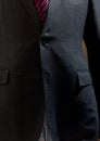 Grey suit with suit button Royalty Free Stock Photo