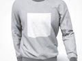 Grey sweatshirt with blank square