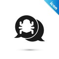Grey System bug concept icon isolated on white background. Code bug concept. Bug in the system. Bug searching. Vector Royalty Free Stock Photo
