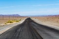 Grey tared road in namibia, africa Royalty Free Stock Photo