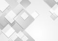 Grey tech abstract squares background Royalty Free Stock Photo