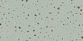 Grey terrazzo flooring seamless texture with pieces of granite, quartz, glass and stone