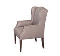 Grey textile classic chair isolated Royalty Free Stock Photo