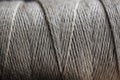 Grey texture of a coil of rope