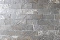 Grey Tiled Stone Wall Texture for Abstract Background Royalty Free Stock Photo