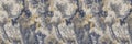 Grey tonal marbled seamless border texture. Irregular pale ink blotch paint effect banner background. Marble gray white