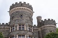 grey tower castle at Arcadia University rock stone