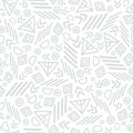 Grey tribal abstract seamless repeat pattern Royalty Free Stock Photo