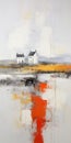 Abstract Canvas Painting: Scotland\'s Reborn Landscape
