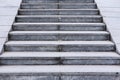 Grey urban stairs of a pedestrian bridge Royalty Free Stock Photo