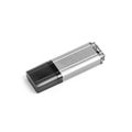 Grey usb flash drive on a white background. Royalty Free Stock Photo