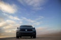 Volkswagen Tiguan against a dramatic sky