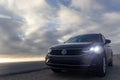 Volkswagen Tiguan against a dramatic sky