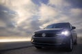 Volkswagen Tiguan against a dramatic sky