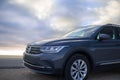 Volkswagen Tiguan against a dramatic sky