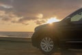 Volkswagen Tiguan against a dramatic sky