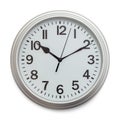 Grey Wall Clock Royalty Free Stock Photo