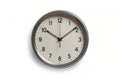 Grey wall clock Royalty Free Stock Photo