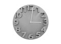 Grey wall clocks isolated on white backgrou