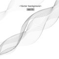 Grey wave abstract background, vector file