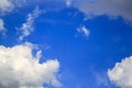 grey and white clouds on blue sky background Royalty Free Stock Photo