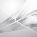 Grey and White Flow Curves Background Vector Image Royalty Free Stock Photo