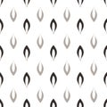 Grey and White Geometric Drops Repeat Pattern Vector Print