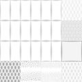 Grey white seamless background set Royalty Free Stock Photo