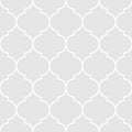 Grey and white seamless geometric islamic pattern. Abstract geometric vector pattern. Traditional arabic ornament Royalty Free Stock Photo