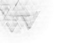 Grey and white tech polygon triangles texture background