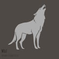 Grey Wolf Silhouette