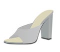 Grey woman sandal Royalty Free Stock Photo