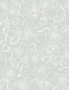 Grey wooden background with hand draw hearts