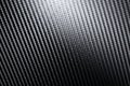 Grey woven carbon fibre sheet surface with light reflection. Royalty Free Stock Photo