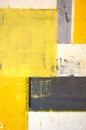 Grey and Yellow Abstract Art Painting Royalty Free Stock Photo