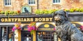 Greyfriars Bobby famous dog monument in Edinburgh, Scotland