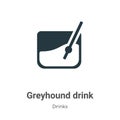 Greyhound drink vector icon on white background. Flat vector greyhound drink icon symbol sign from modern drinks collection for Royalty Free Stock Photo