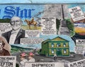 Greymouth Evening Star Newspaper, NZ Royalty Free Stock Photo