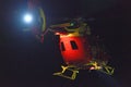 Rescue helicopter on mercy flight