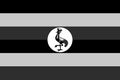 Greyscale vector flag of Uganda Royalty Free Stock Photo