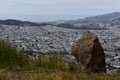 Greywacke rock and wild grass on Mt Davidson San Francisco, 3. Royalty Free Stock Photo