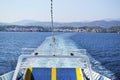 Greywater of ferry boat Royalty Free Stock Photo