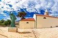 Grgur Ninski square in Nin Royalty Free Stock Photo