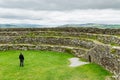 Grianan of Aileach, ancient drystone ring fort, located on top of Greenan Mountain in Inishowen, Co. Donegal, Ireland